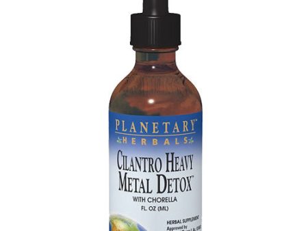 Cilantro Metal Detox Liquid with Chlorella, 2 oz, Planetary Herbals For Cheap