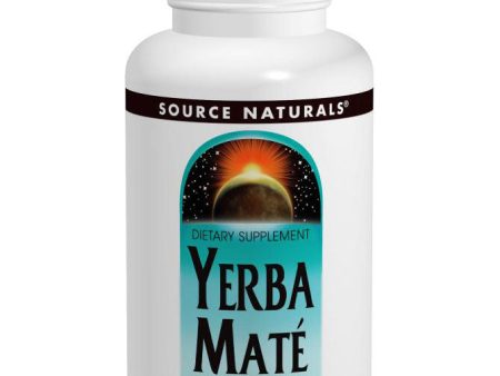 Yerba Mate Standardized Extract 600 mg, 90 Tablets, Source Naturals For Discount