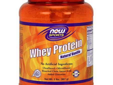 Whey Protein Economy Vanilla 2 lb, NOW Foods Supply