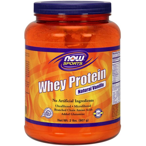 Whey Protein Economy Vanilla 2 lb, NOW Foods Supply