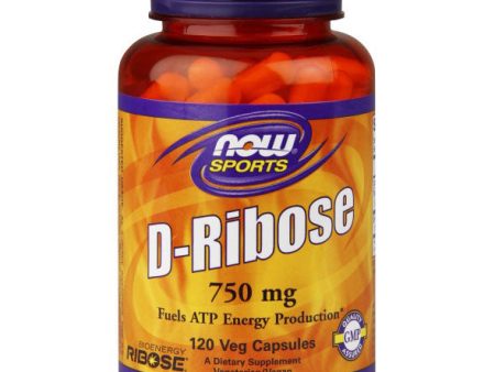 Bioenergy Ribose D-Ribose 750 mg, 120 Capsules, NOW Foods Online