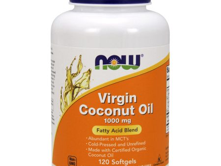 Virgin Coconut Oil 1000 mg, 120 Softgels, NOW Foods Online now