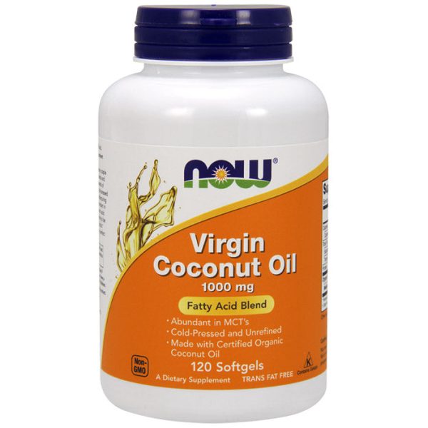 Virgin Coconut Oil 1000 mg, 120 Softgels, NOW Foods Online now