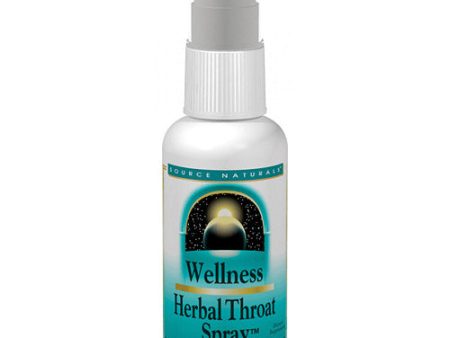 Wellness Herbal Throat Spray, 2 oz, Source Naturals Online Hot Sale