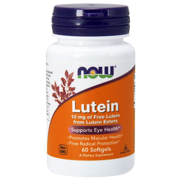 Lutein 10 mg, Supports Eye Health, 60 Softgels, NOW Foods For Sale