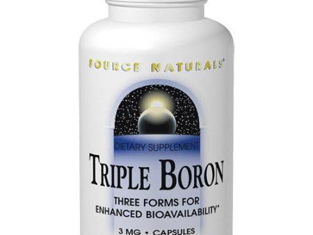 Triple Boron 3 mg, 200 Capsules, Source Naturals Online Sale