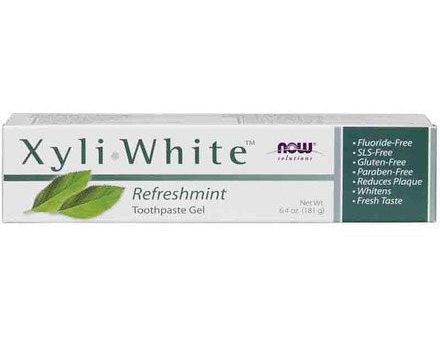 XyliWhite Refreshmint Toothpaste Gel, with Xylitol, Fluoride-Free, 6.4 oz, NOW Foods Supply