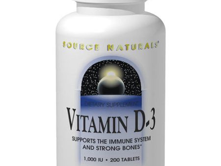 Vitamin D-3 1000 IU, 90 Capsules, Source Naturals Fashion