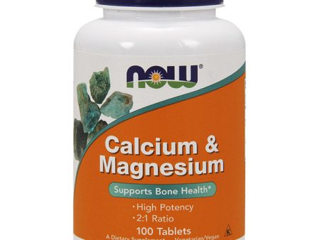 Calcium-Magnesium 500 250 mg, 100 Tablets, NOW Foods Hot on Sale