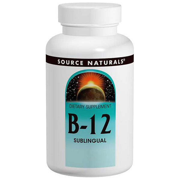 Vitamin B-12 2000 mcg Sublingual, Value Size, 200 Tablets, Source Naturals Fashion