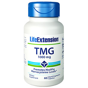 TMG 1000 mg, 60 Liquid Vegetarian Capsules, Life Extension Supply