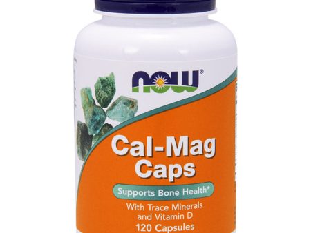 Cal-Mag Caps, With Trace Minerals & D, 120 Capsules, NOW Foods Online now