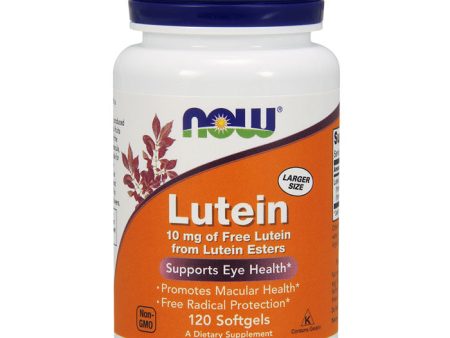 Lutein 10 mg, Value Size, 120 Softgels, NOW Foods Supply