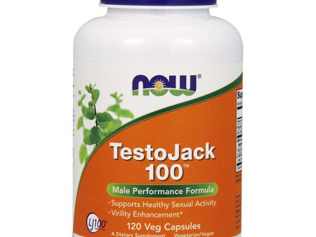 TestoJack 100 (Testo Jack 100), 120 Vcaps, NOW Foods Online Hot Sale